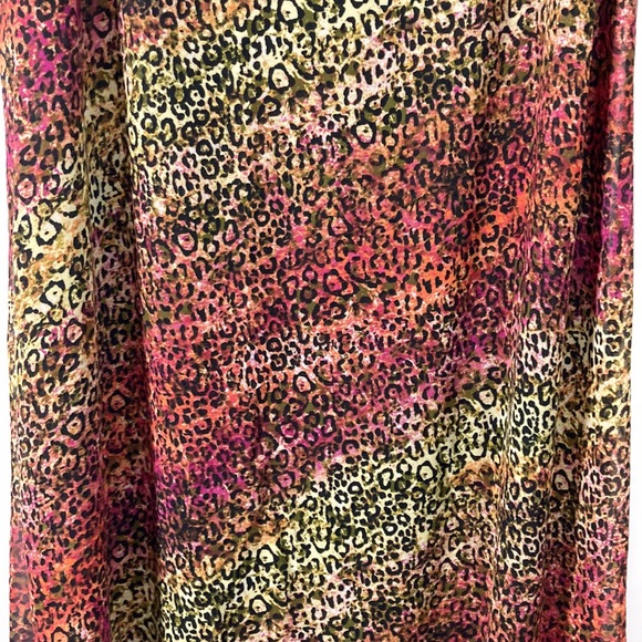 Cato Animal Print Semi Sheer Full Lined Maxi Skirt Size 8 - Picture 5 of 9